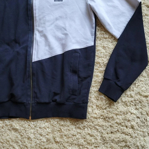 DIRK BIKKEMBERGS Black & White Zip  Up Sweater - Picture 4 of 11